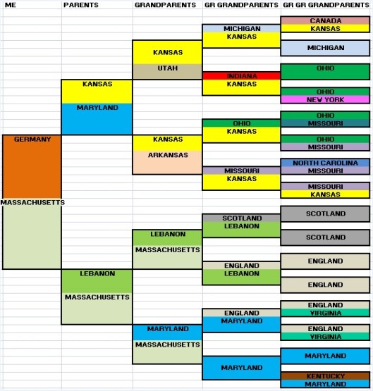 Final birth and death chart
