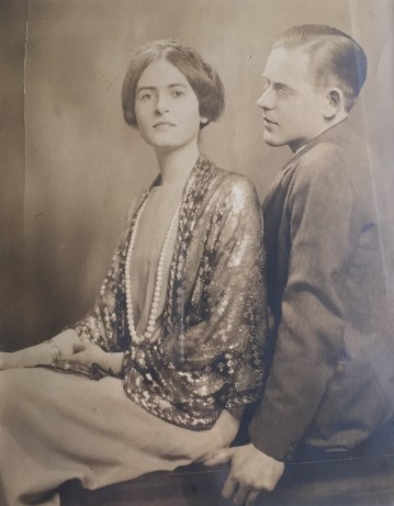 Ken and Elsie Oliver c. 1925 engagement photo